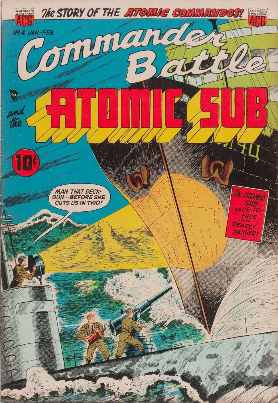 Book Cover For Commander Battle and the Atomic Sub 4