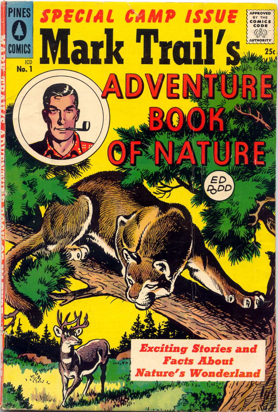 Comic Book Cover For Mark Trail Adventure Book of Nature 1