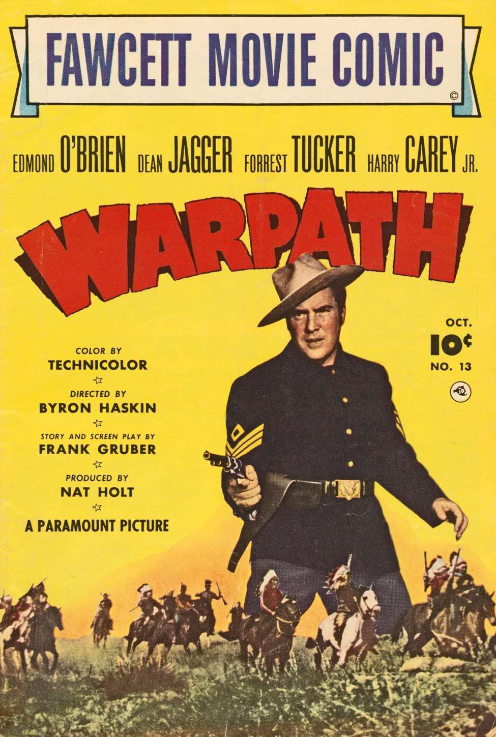 Comic Book Cover For Fawcett Movie Comic 13 - Warpath