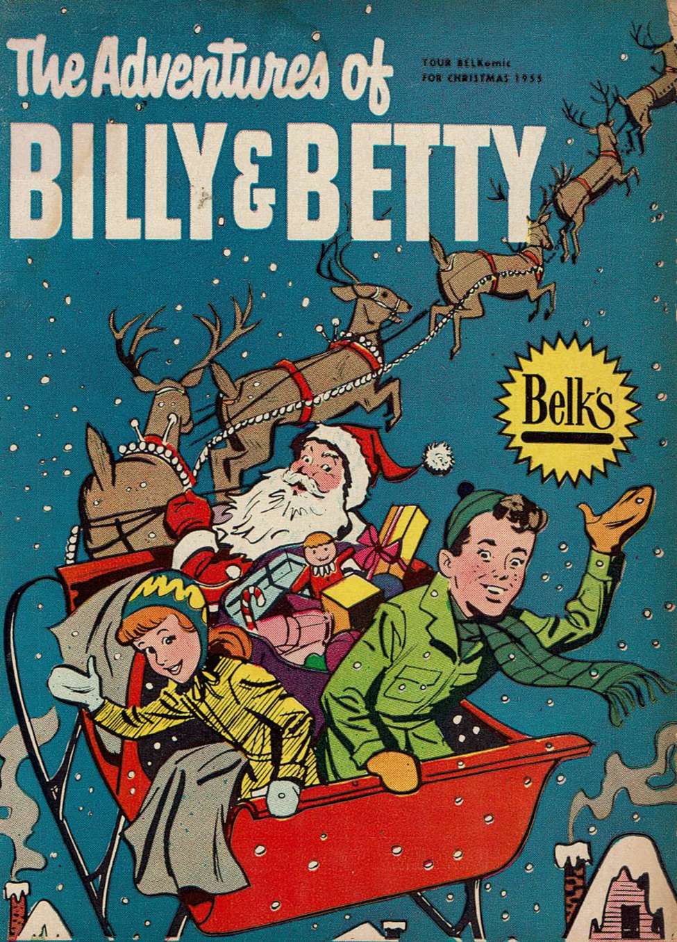 Comic Book Cover For The Adventures of Billy and Betty