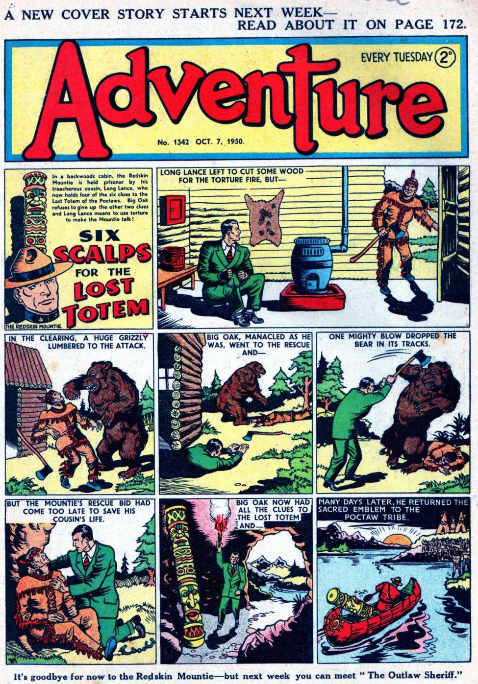 Comic Book Cover For Adventure 1342