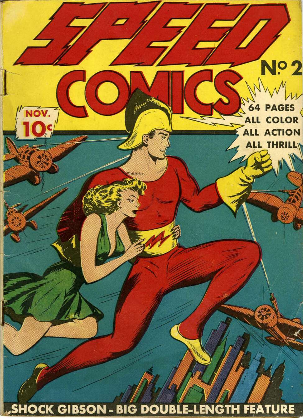 Comic Book Cover For Speed Comics 2 - Version 2