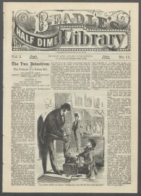 Large Thumbnail For Beadle's Half Dime Library 11 - The Two Detectives