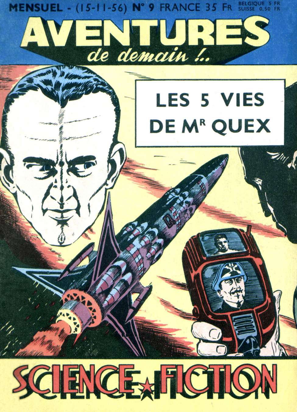 Comic Book Cover For Aventures de Demain 9 - Les 5 vies de Mr Quex