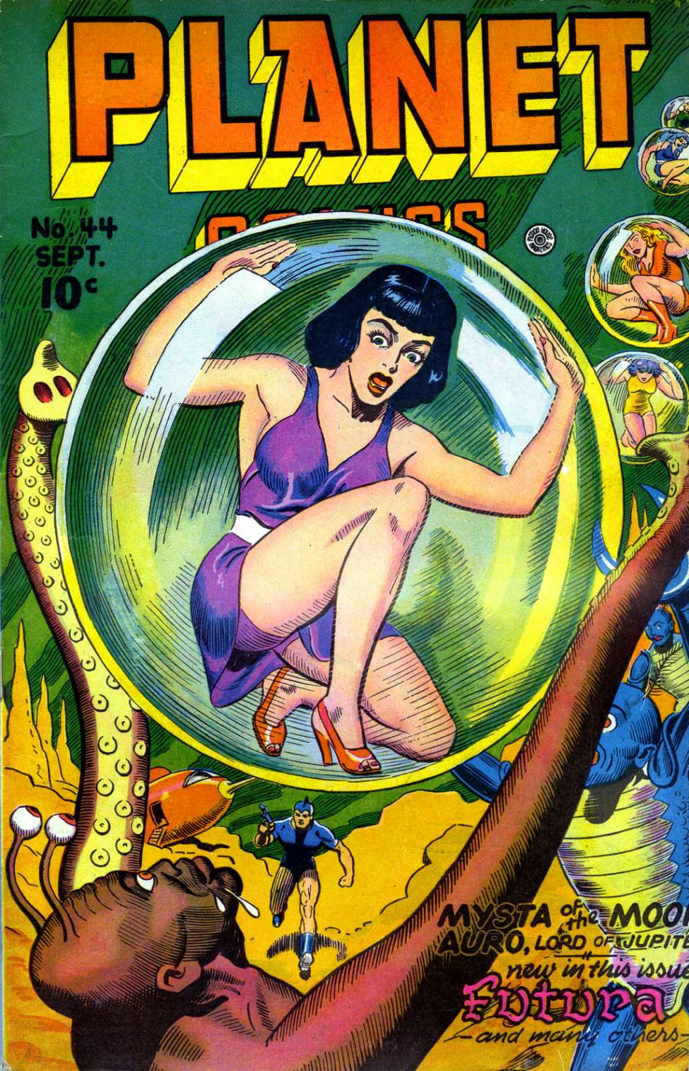 Comic Book Cover For Planet Comics 44