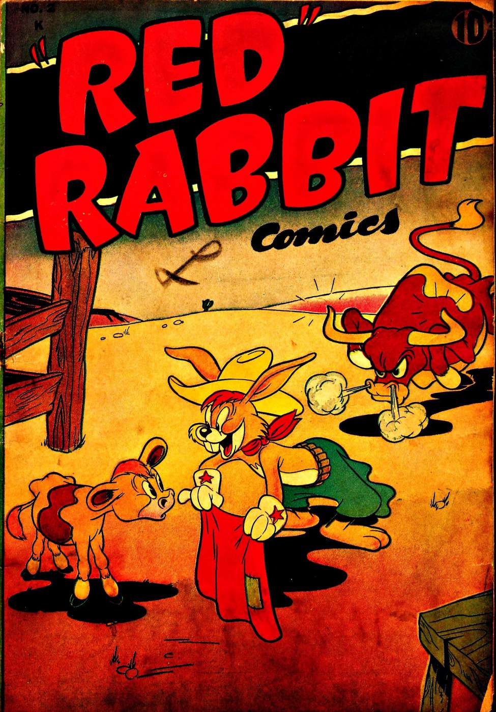 Book Cover For "Red" Rabbit Comics 2 - Version 1