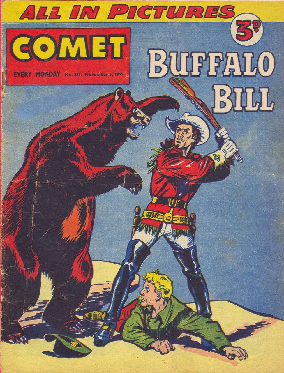 Comic Book Cover For The Comet 381
