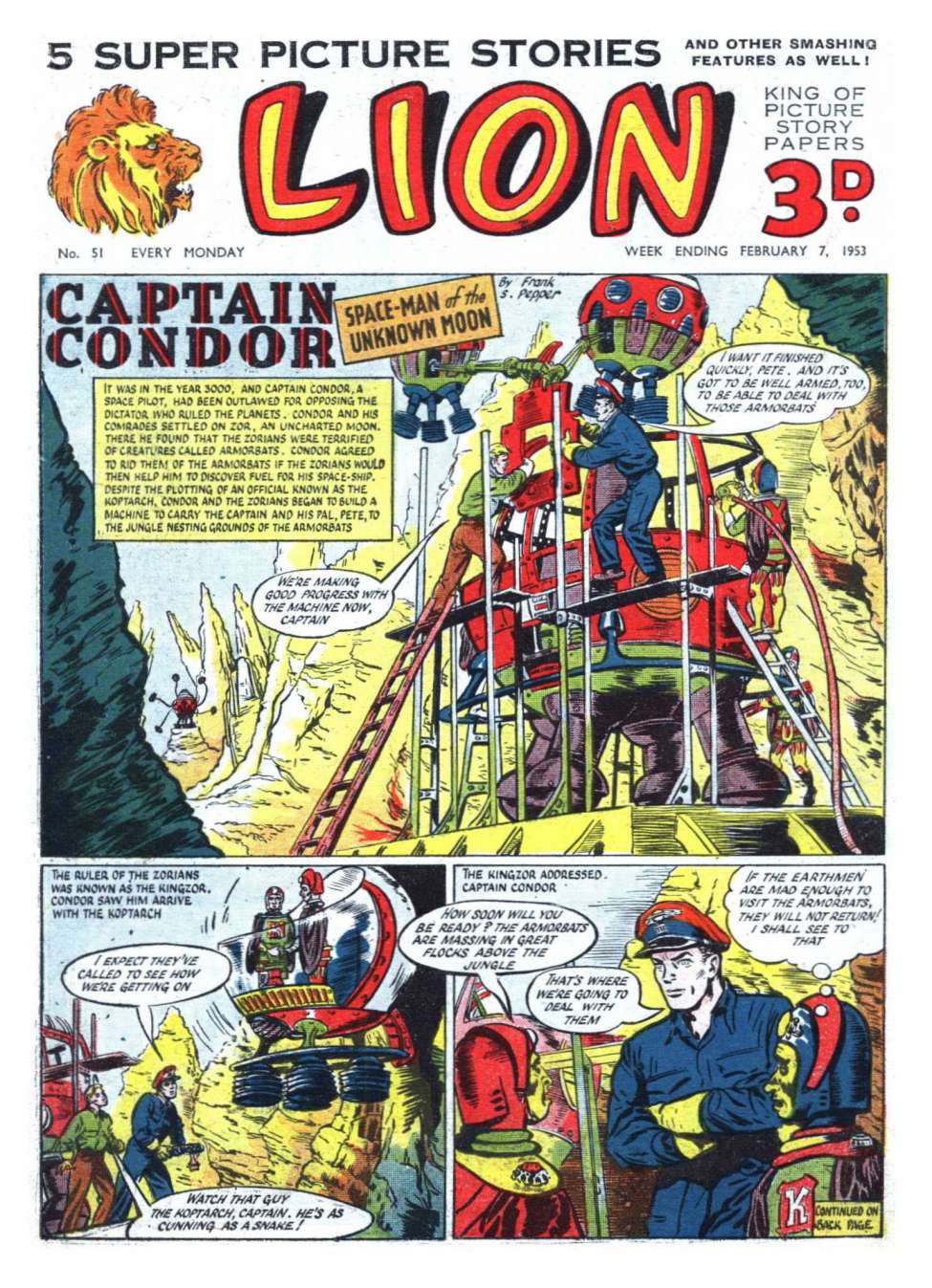 Comic Book Cover For Lion 51