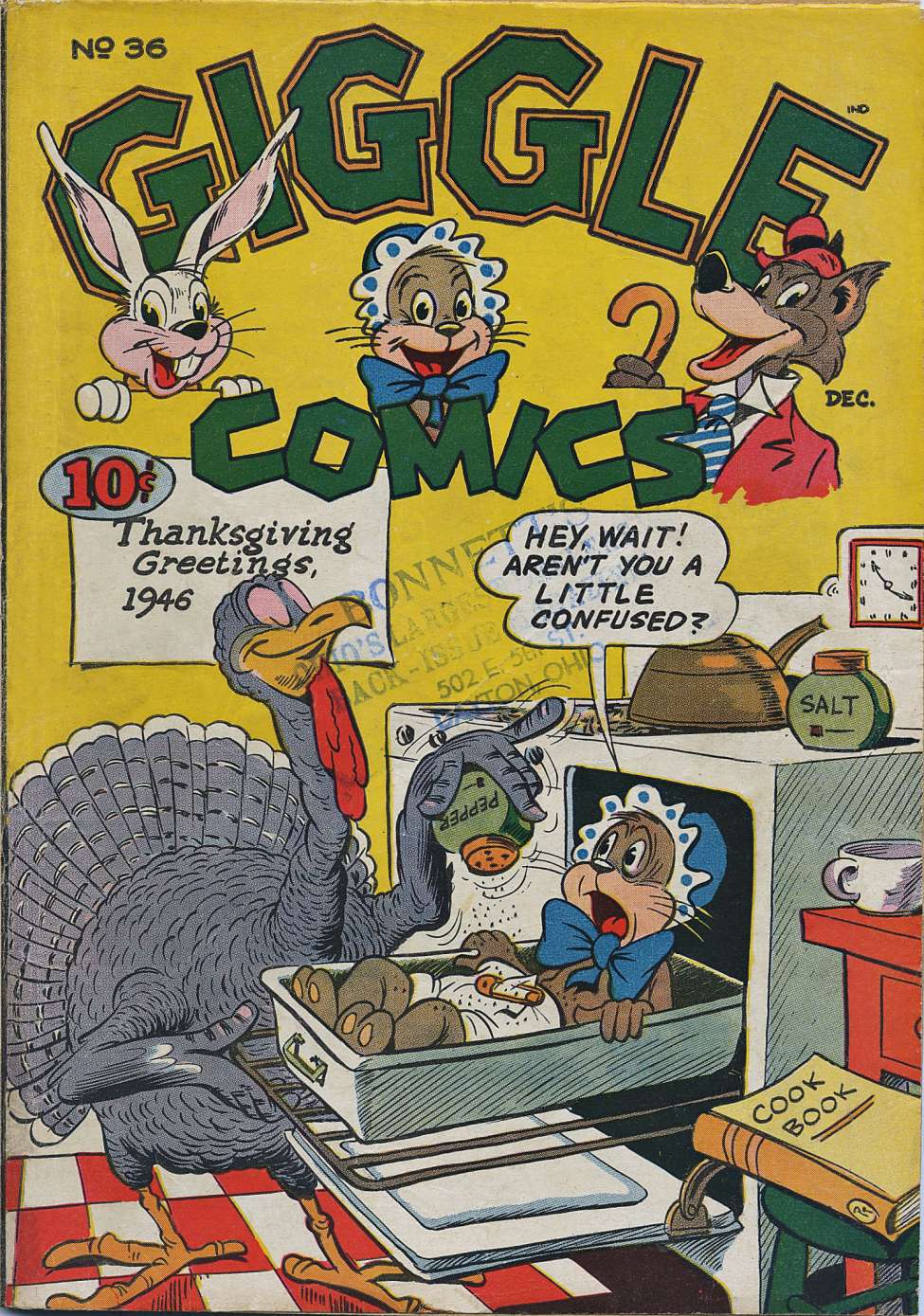 Comic Book Cover For Giggle Comics 36