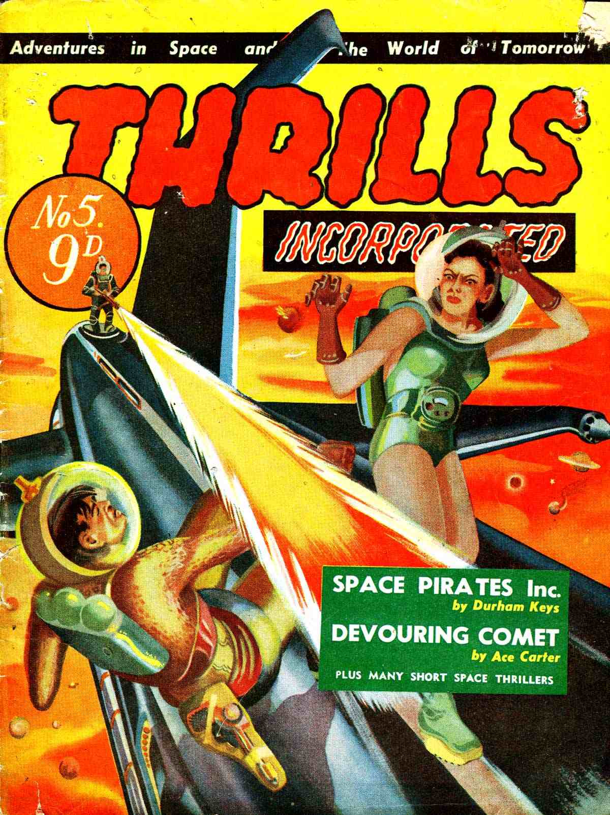 Comic Book Cover For Thrills Incorporated 5 - Devouring Comet - Ace Carter