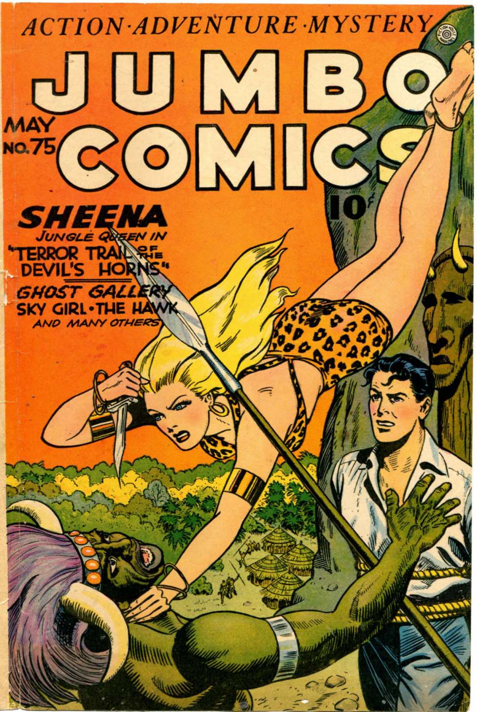 Comic Book Cover For Jumbo Comics 75