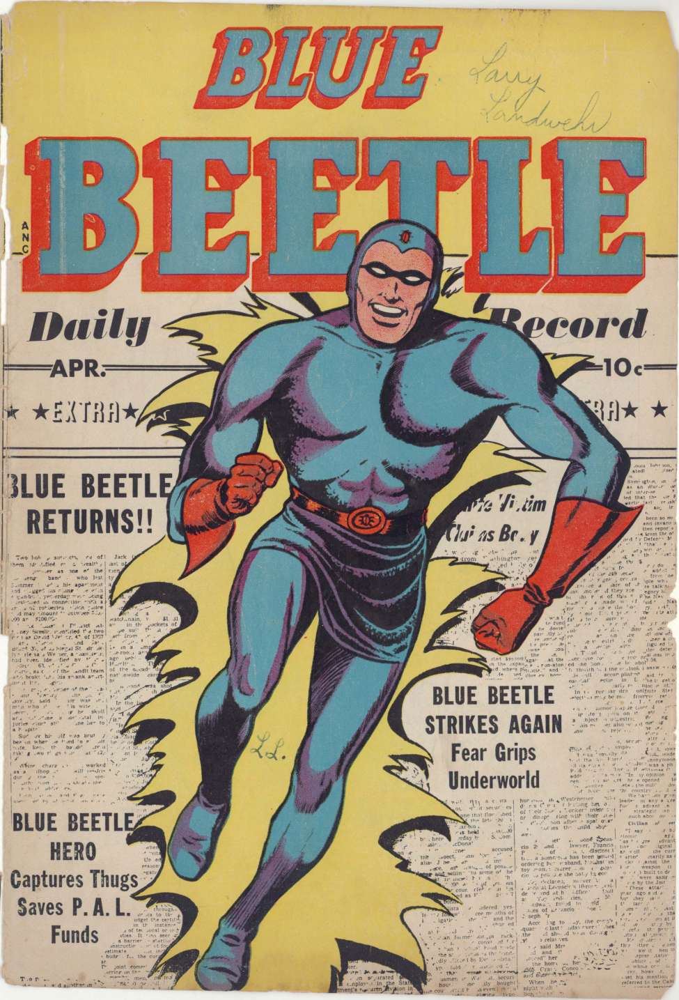 Book Cover For Blue Beetle 58 - Version 2