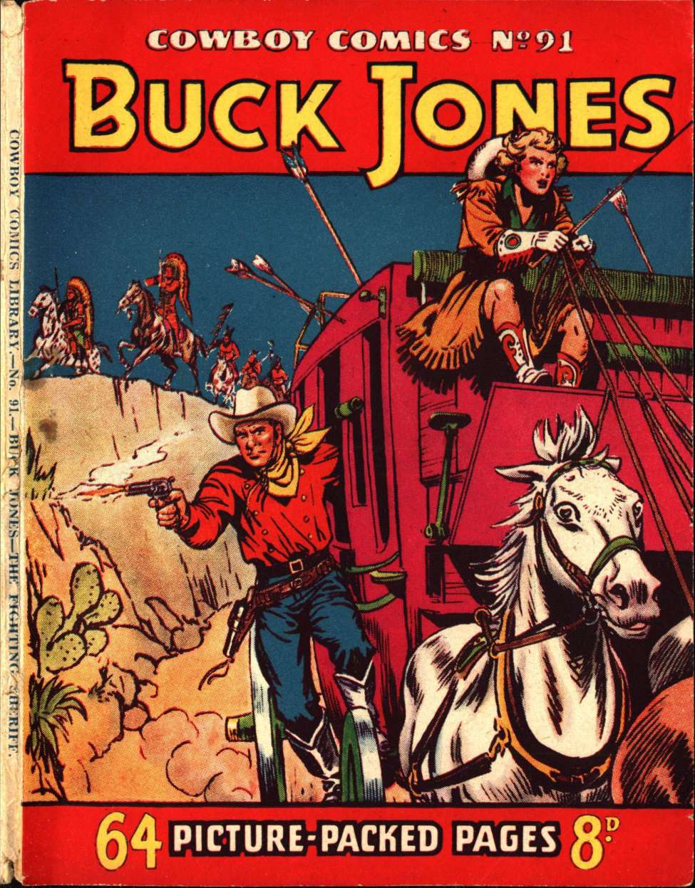 Book Cover For Cowboy Comics 91