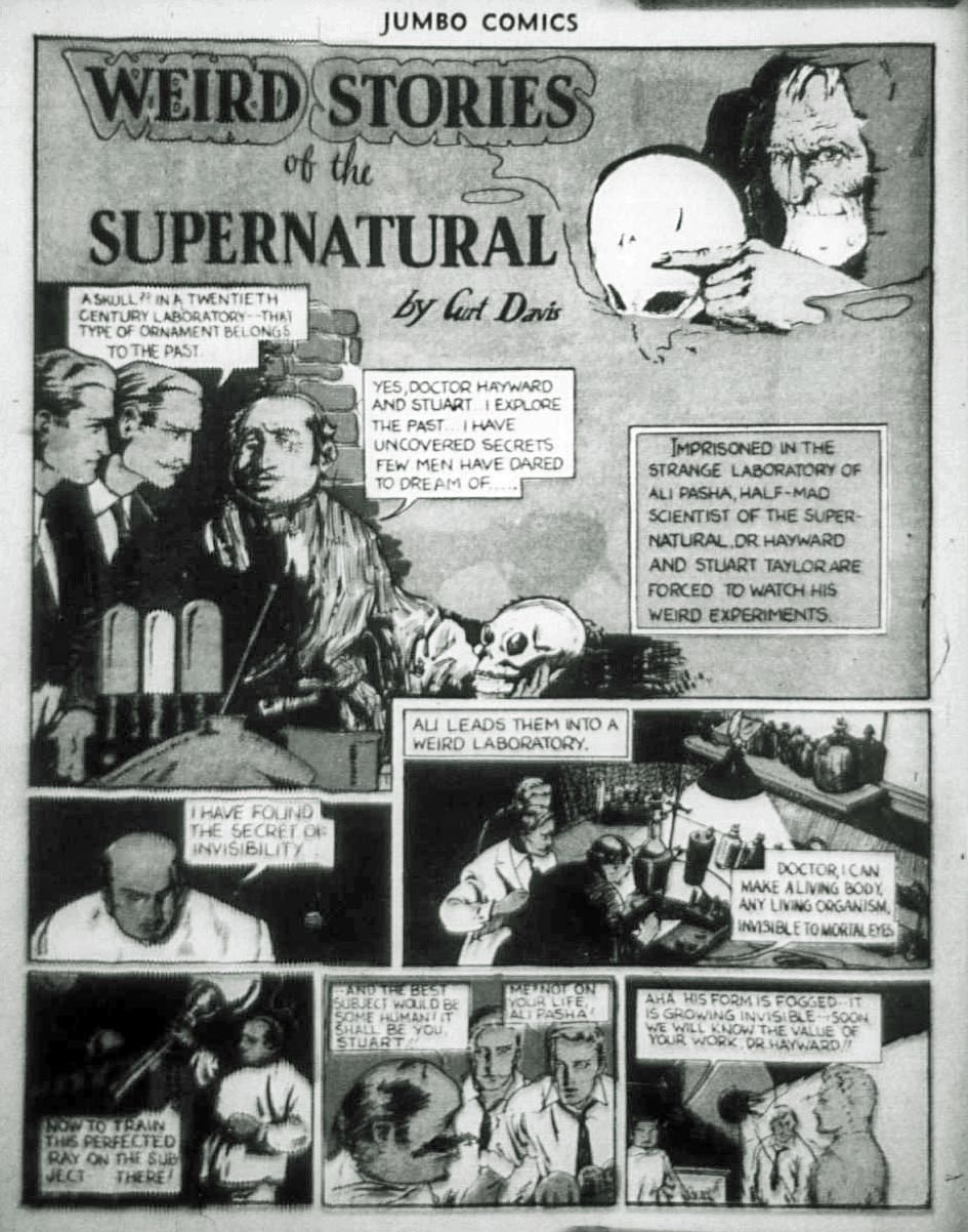 Comic Book Cover For Weird Stories of the Supernatural Archives Vol 1