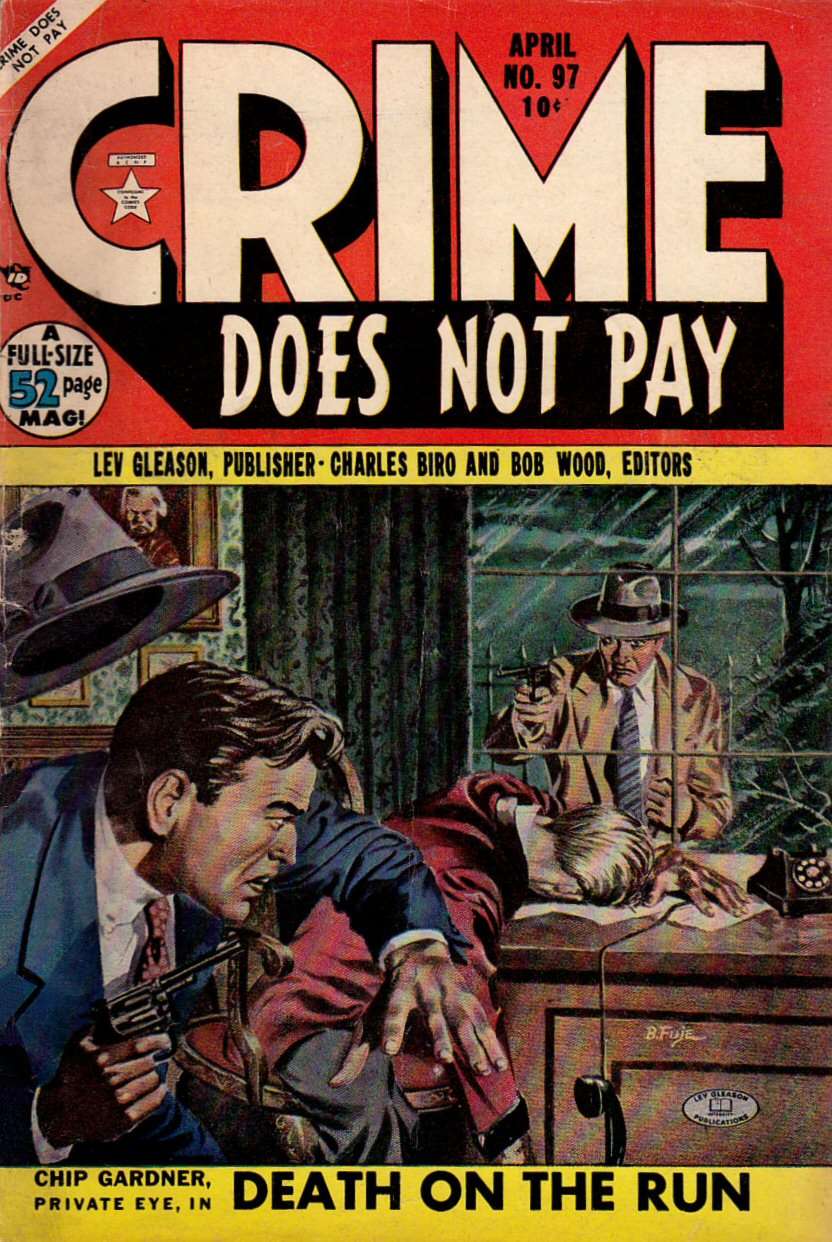 Comic Book Cover For Crime Does Not Pay 97