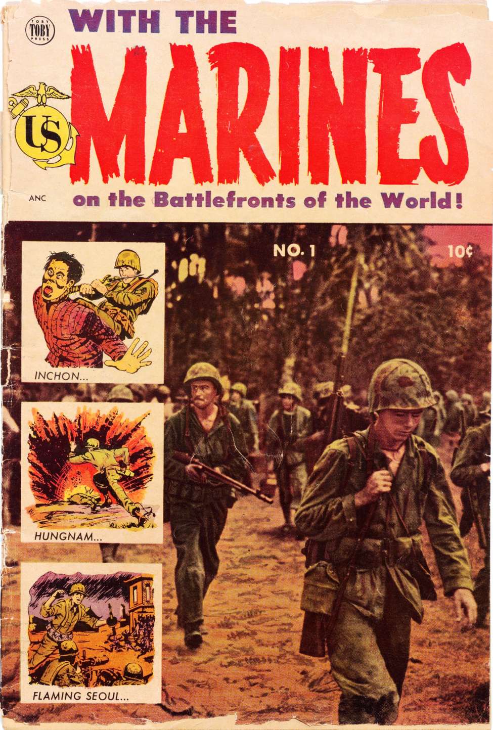 Book Cover For With the Marines 1