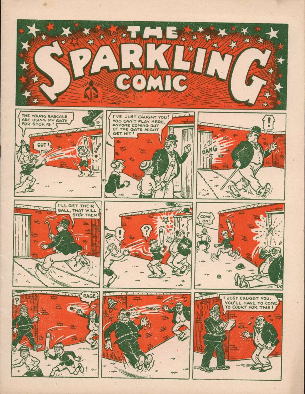 Comic Book Cover For The Sparkling Comic 1