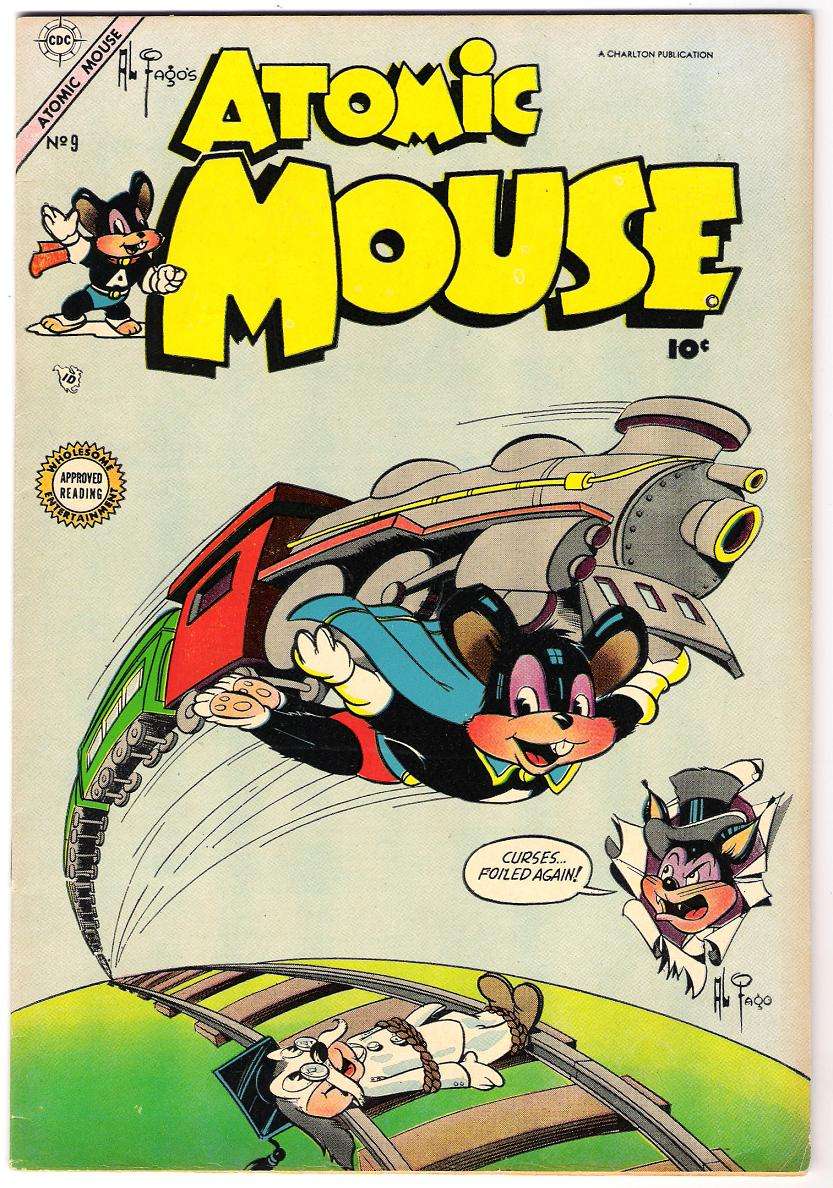 Comic Book Cover For Atomic Mouse 9 - Version 1