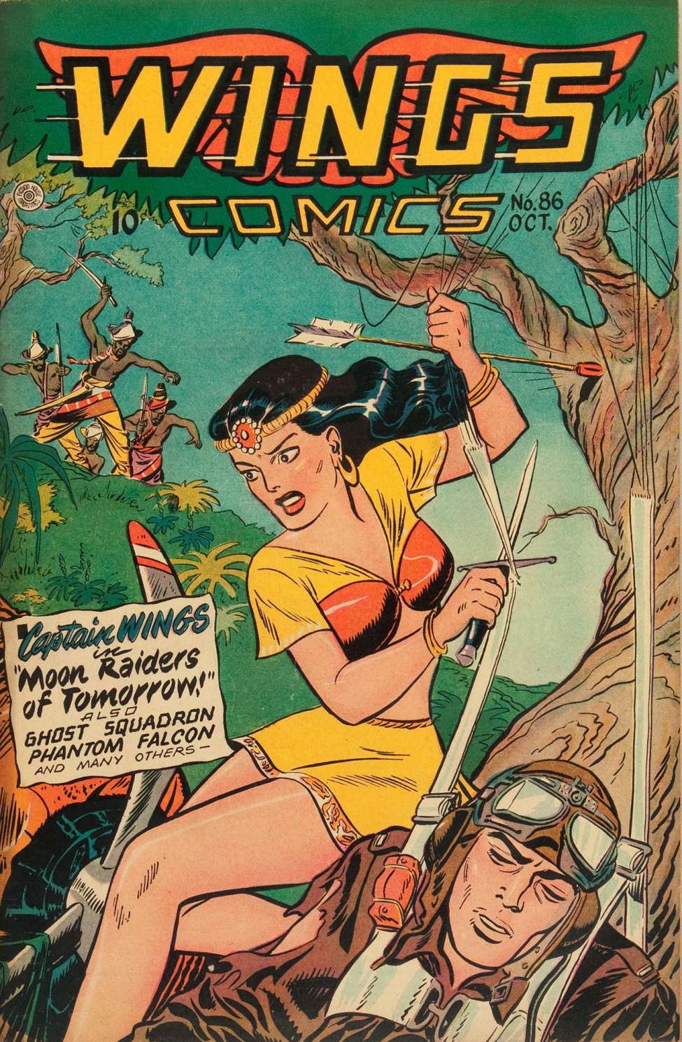 Comic Book Cover For Wings Comics 86 - Version 2