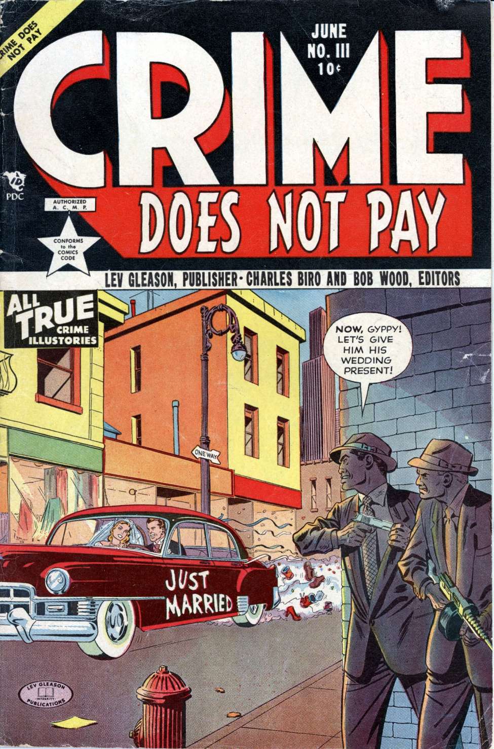 Comic Book Cover For Crime Does Not Pay 111
