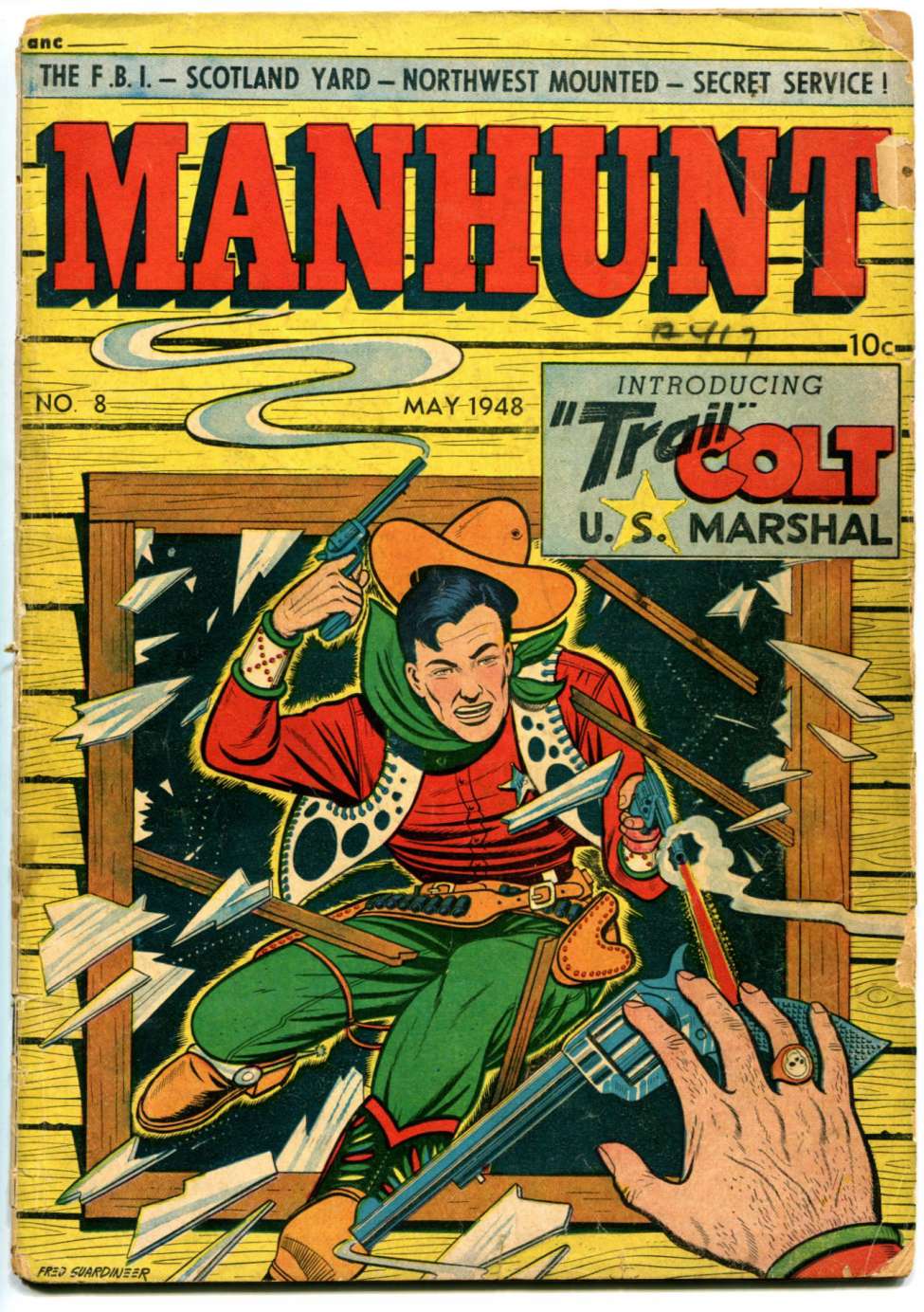 Comic Book Cover For Manhunt 8