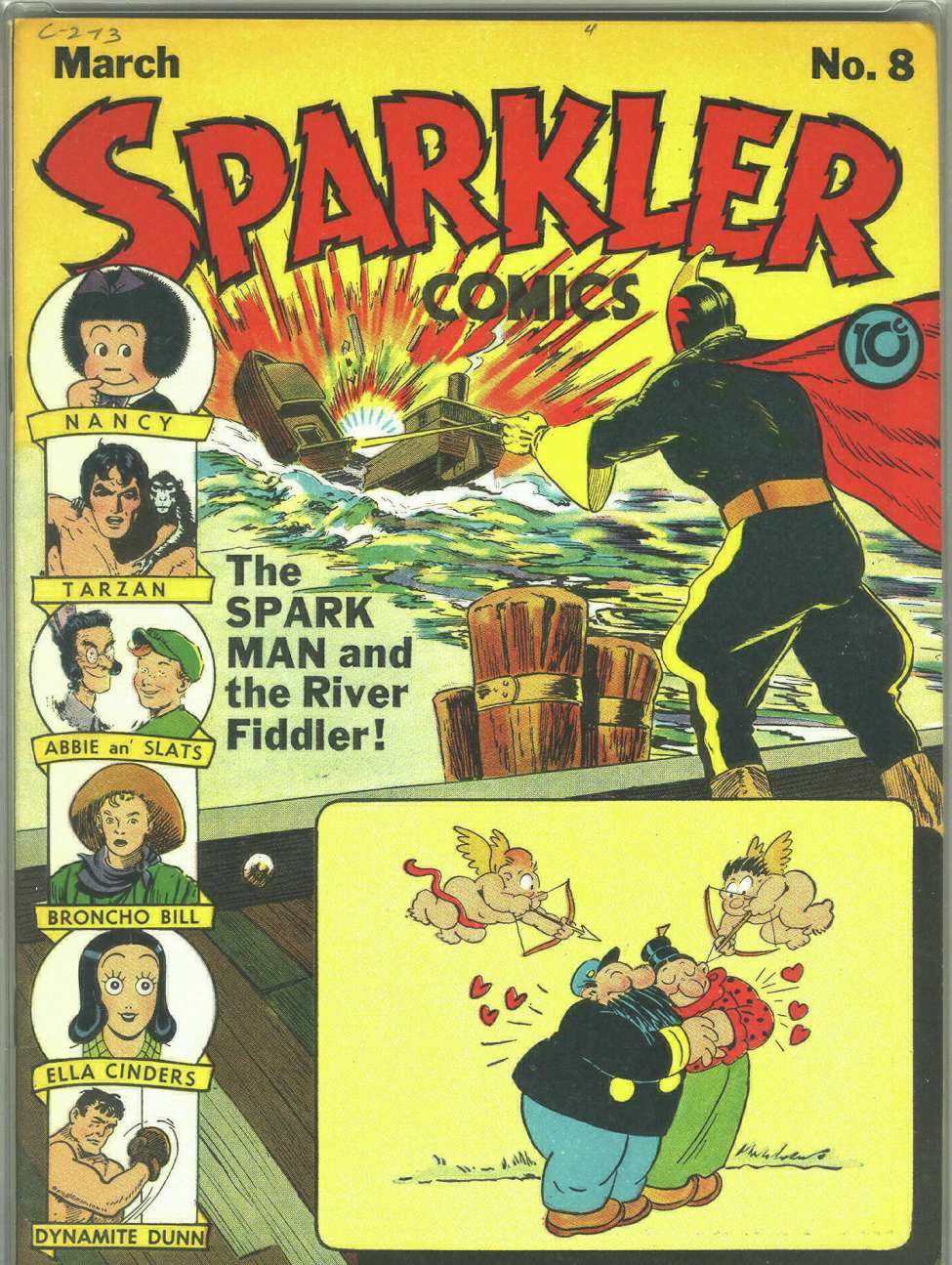 Comic Book Cover For Sparkler Comics 8