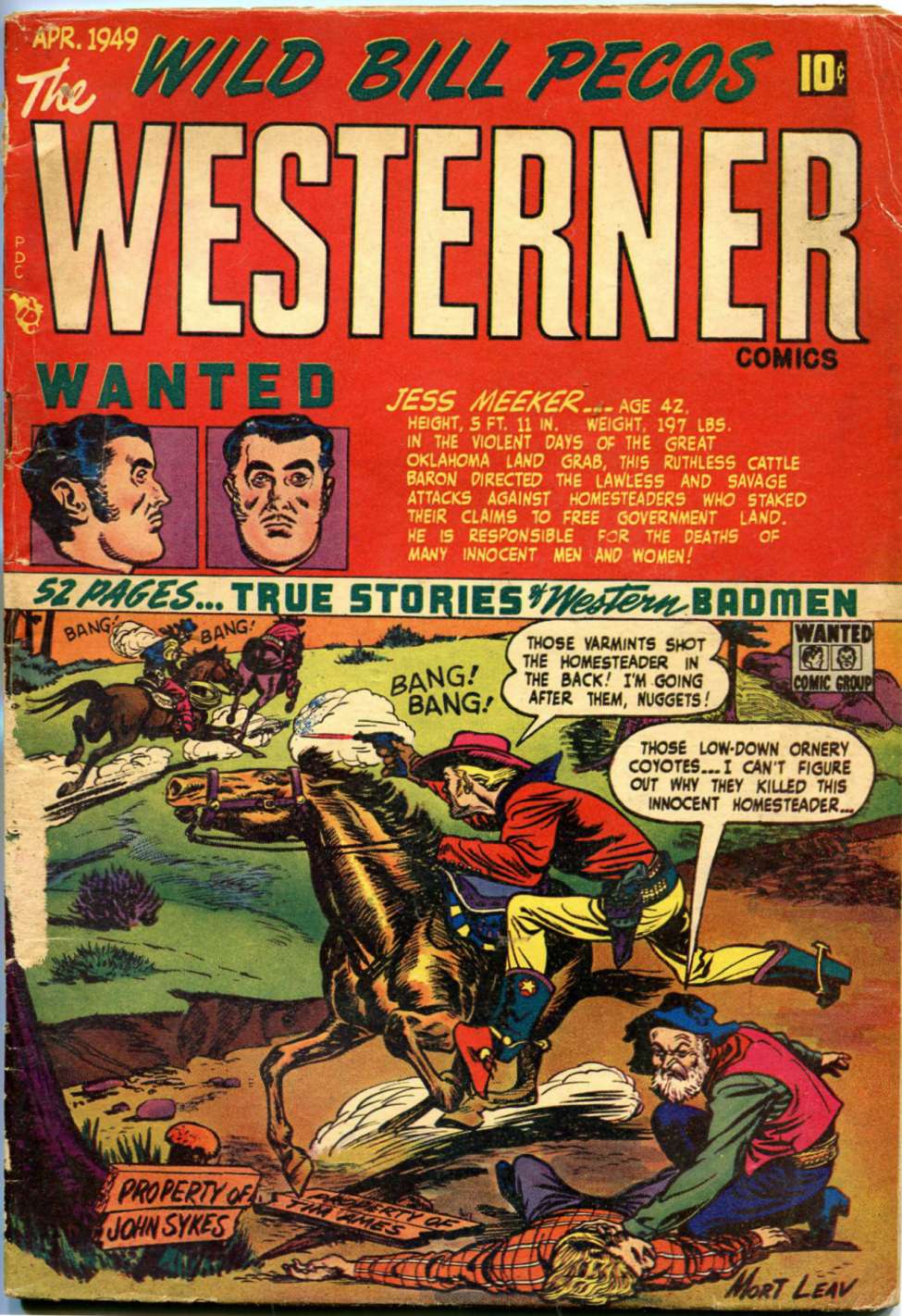 Comic Book Cover For The Westerner 20