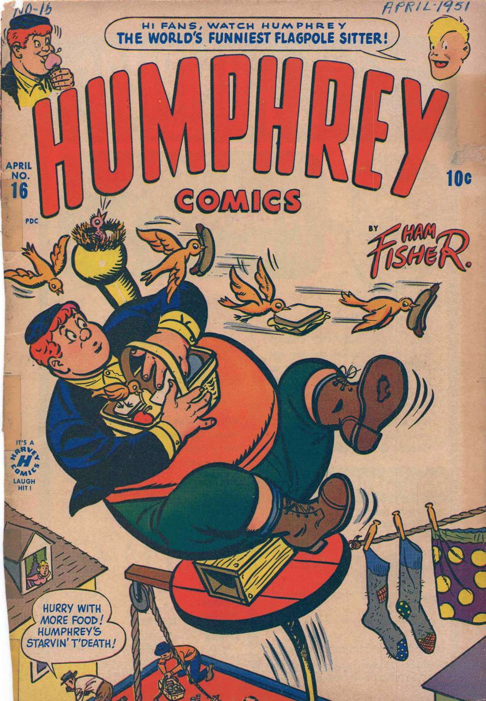Comic Book Cover For Humphrey Comics 16