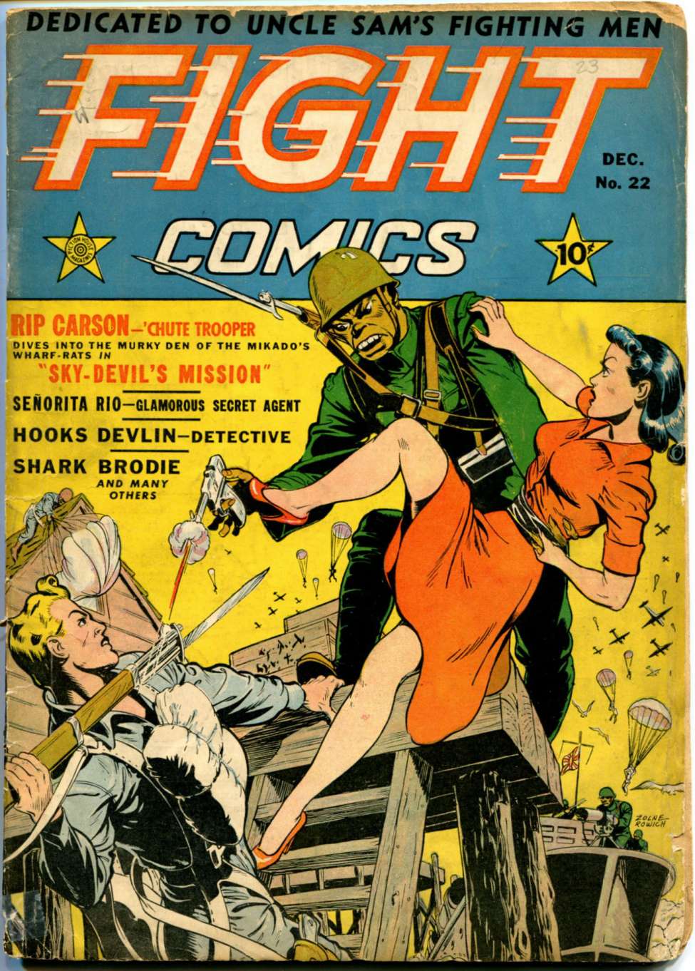 Comic Book Cover For Fight Comics 22