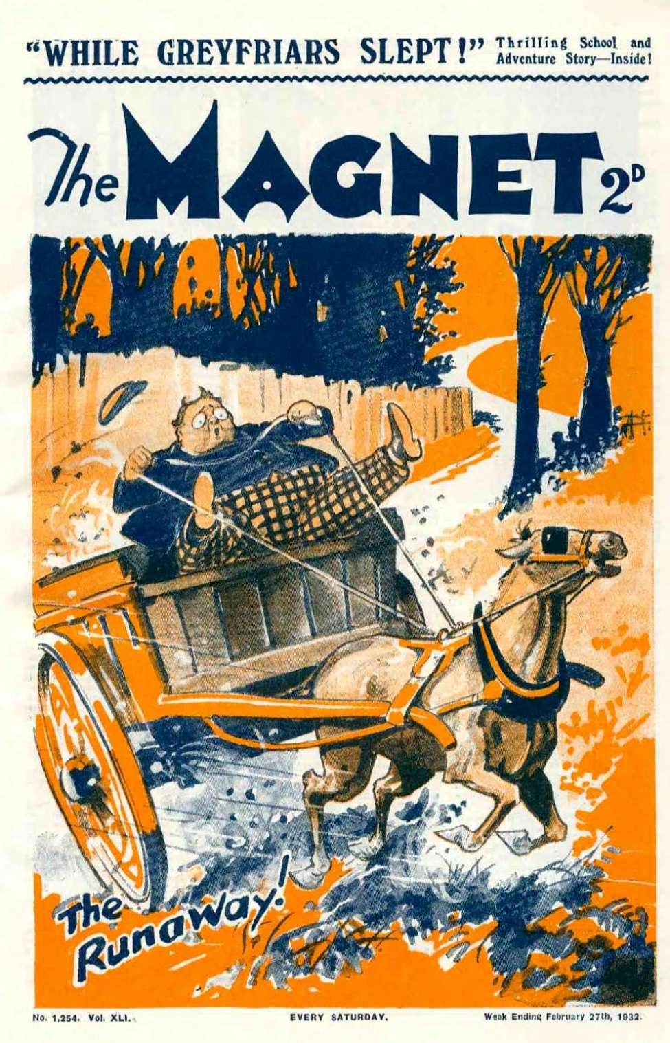 Book Cover For The Magnet 1254 - While Greyfriars Slept!