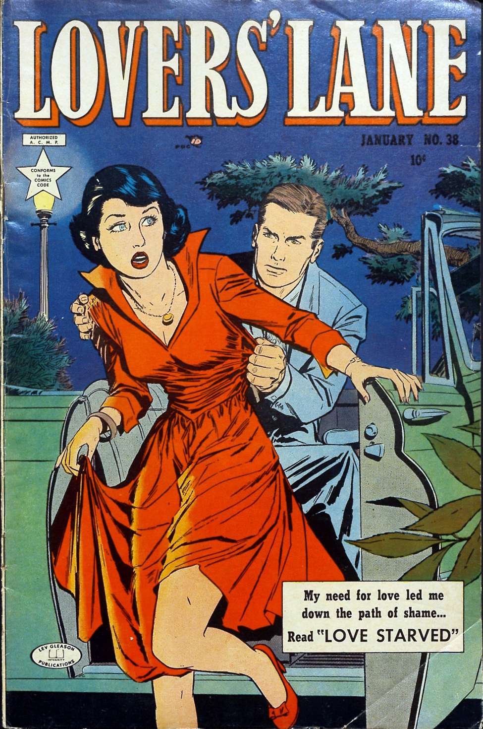 Comic Book Cover For Lovers' Lane 38