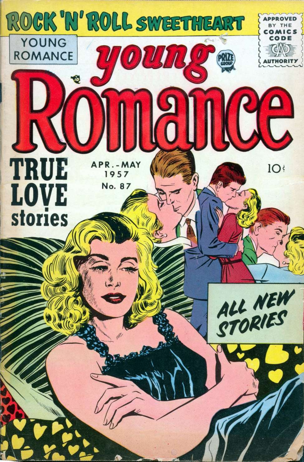 Comic Book Cover For Young Romance 87