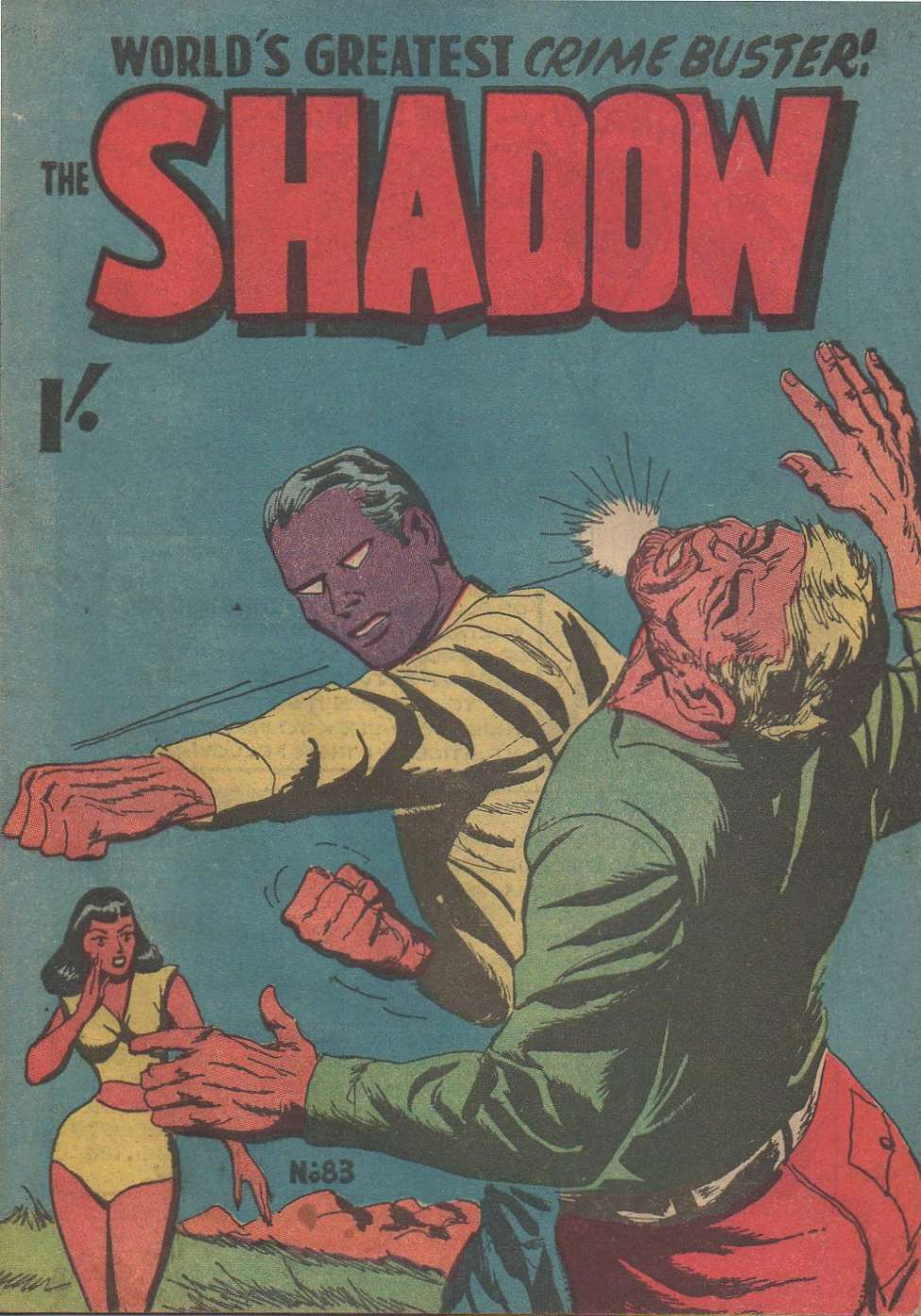 Comic Book Cover For The Shadow 83