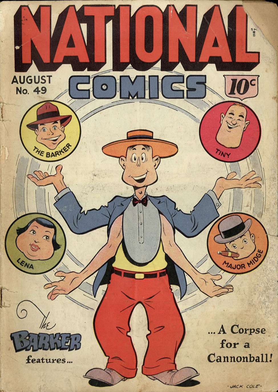 Comic Book Cover For National Comics 49