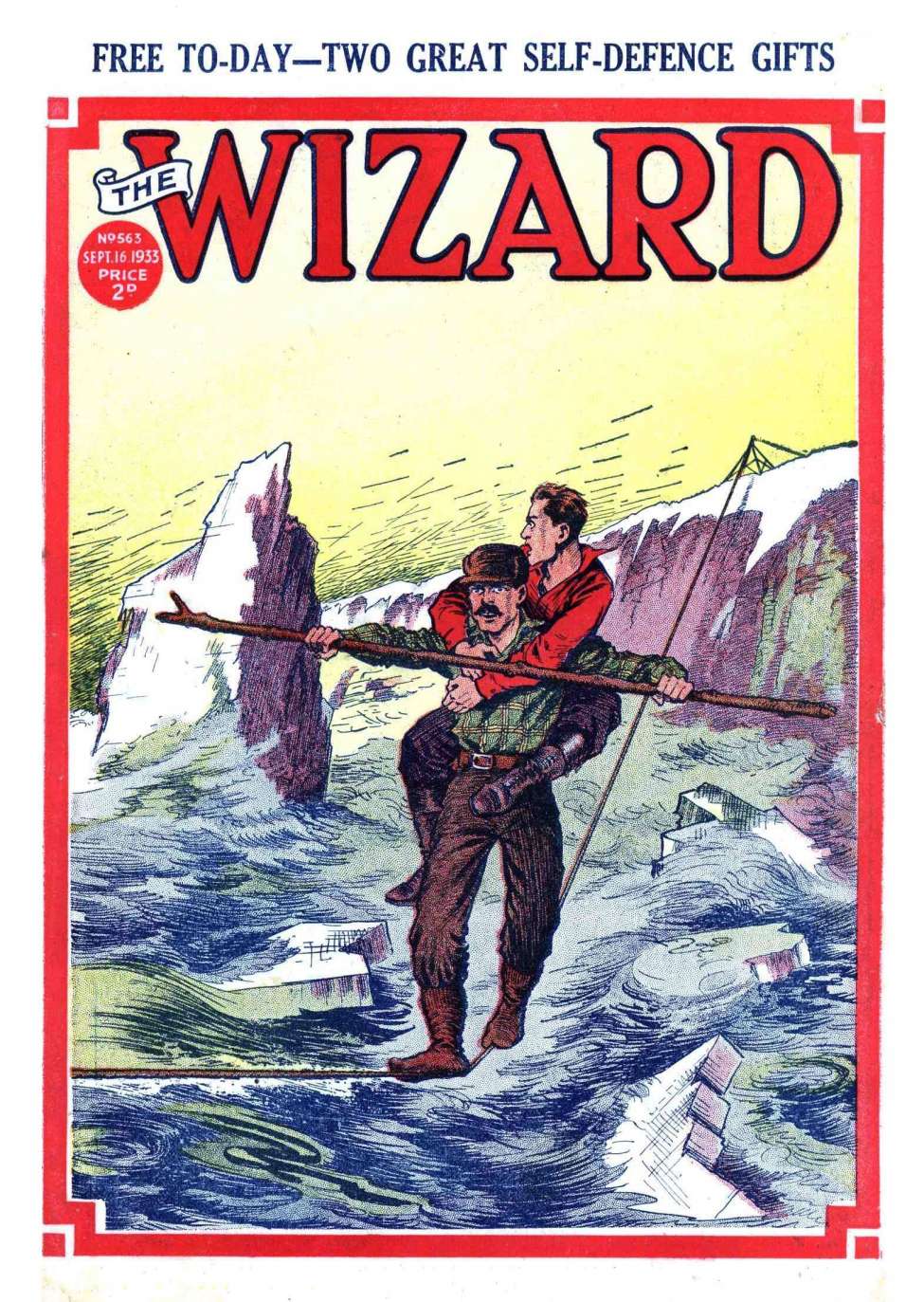 Comic Book Cover For The Wizard 563