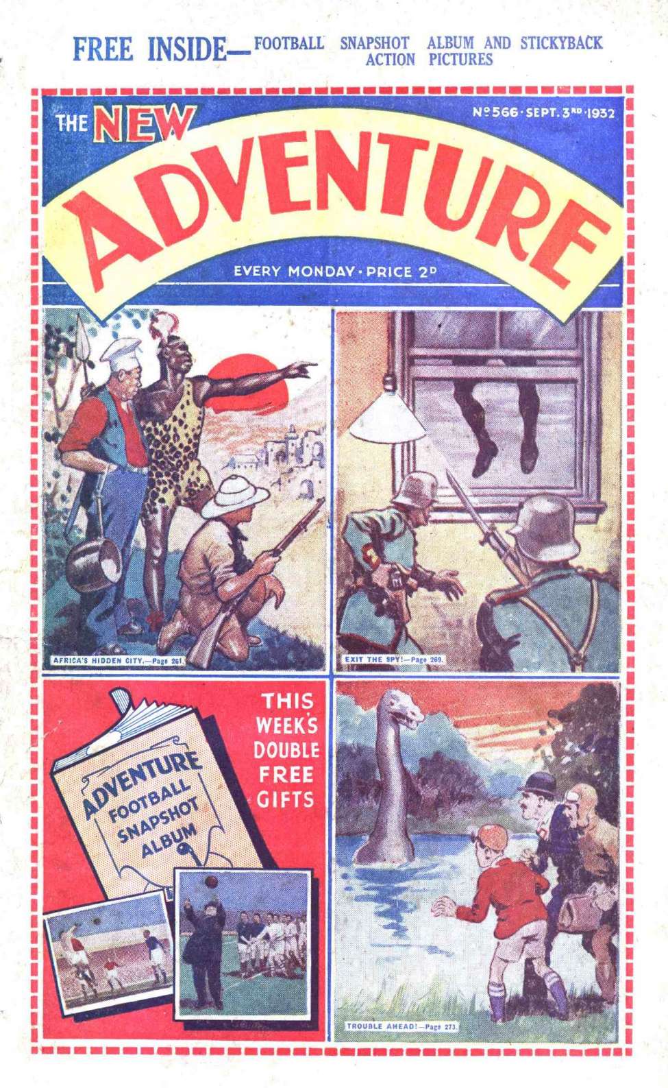 Comic Book Cover For Adventure 566