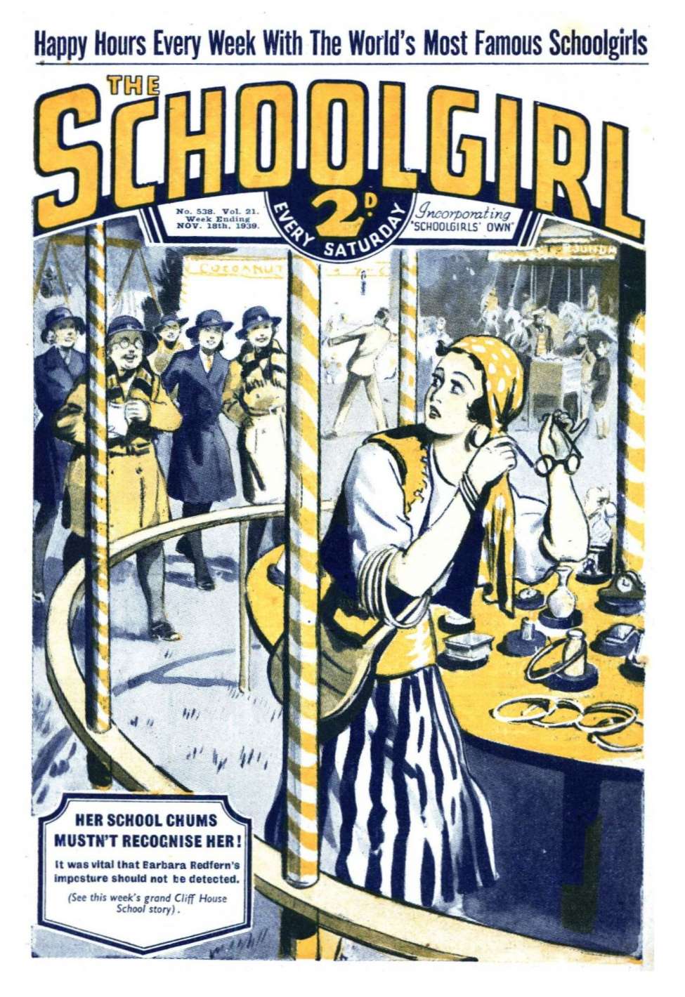 Comic Book Cover For The Schoolgirl 538