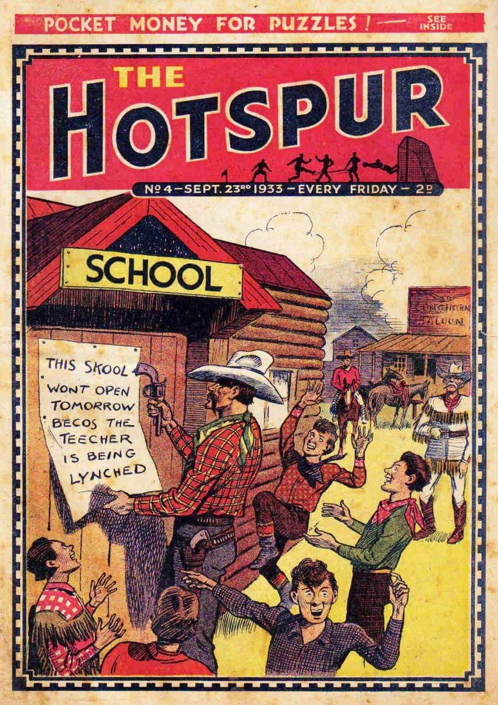 Comic Book Cover For The Hotspur 4