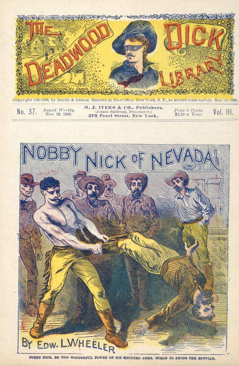 Book Cover For Deadwood Dick Library v2 37 - Nobby Nick of Nevada