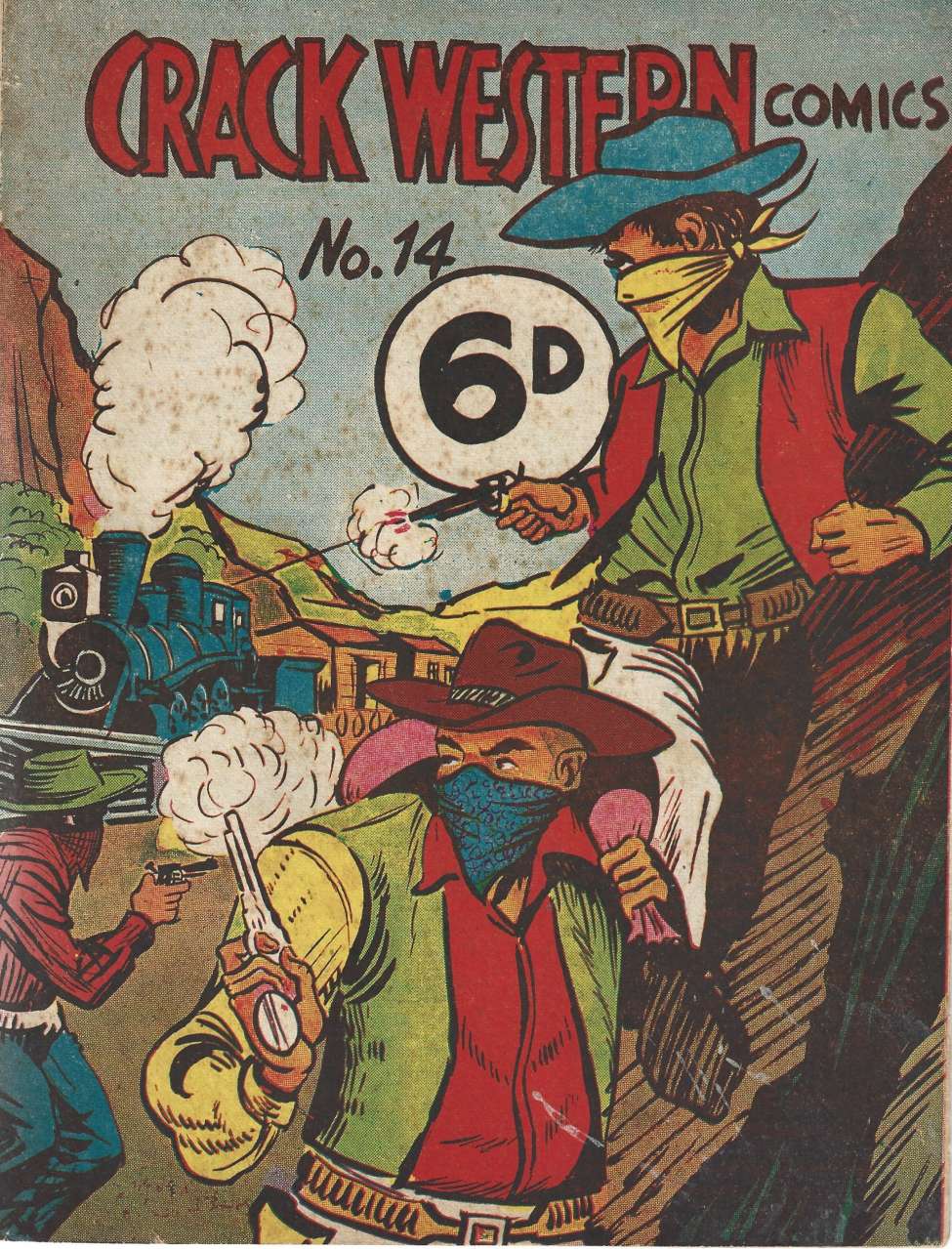 Comic Book Cover For Crack Western Comics 14