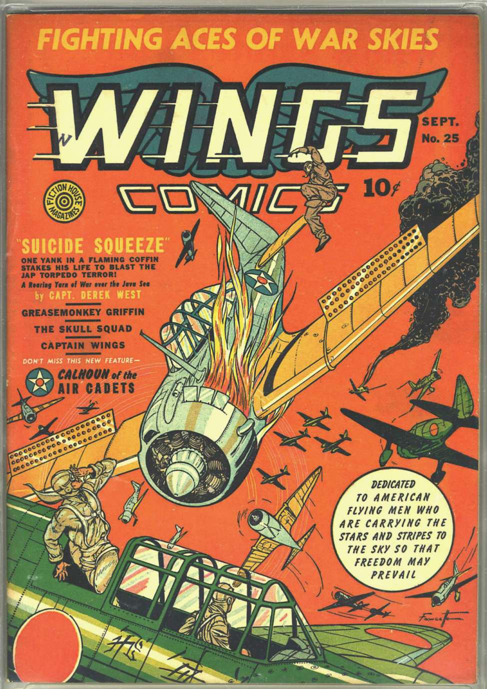 Comic Book Cover For Wings Comics 25 - Version 1
