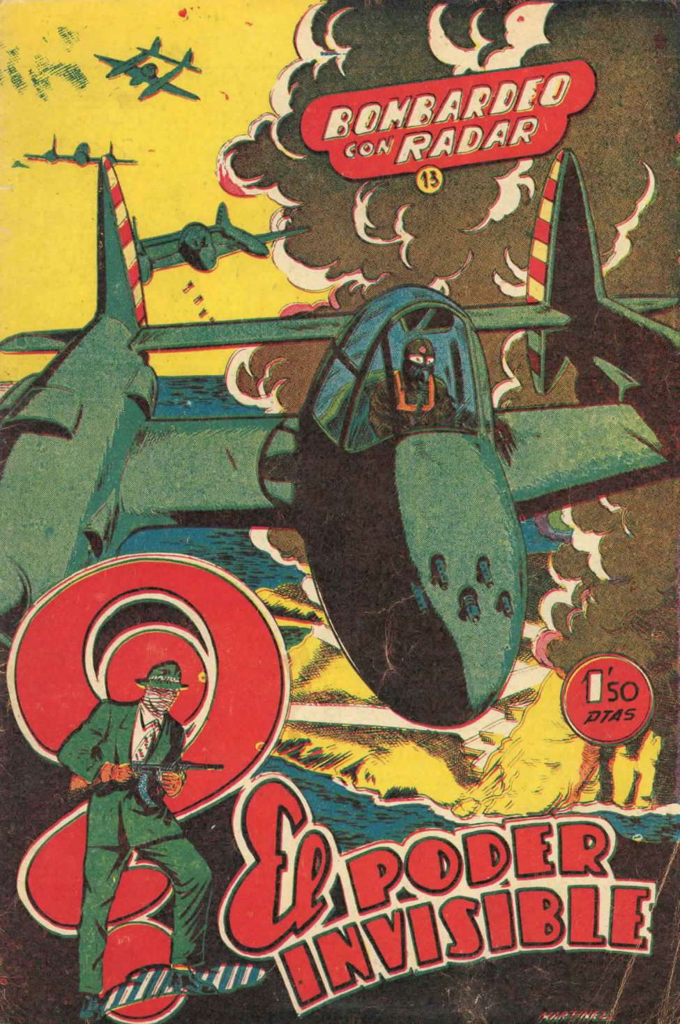 Comic Book Cover For El Poder Invisible 13 - Bombardeo con radar