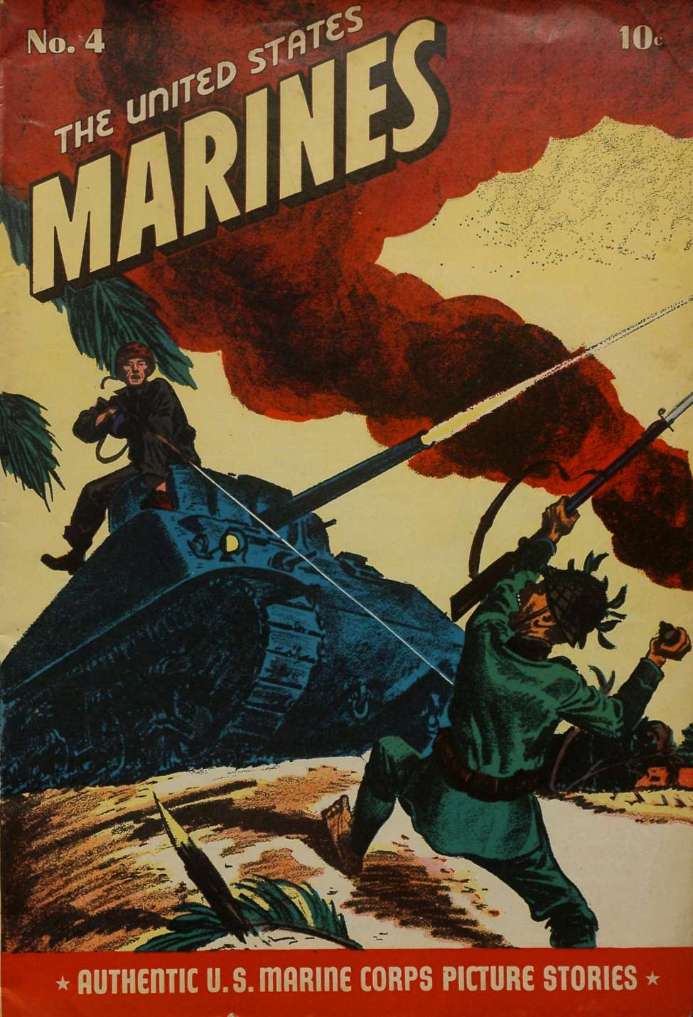 Comic Book Cover For The United States Marines 4 - Version 2