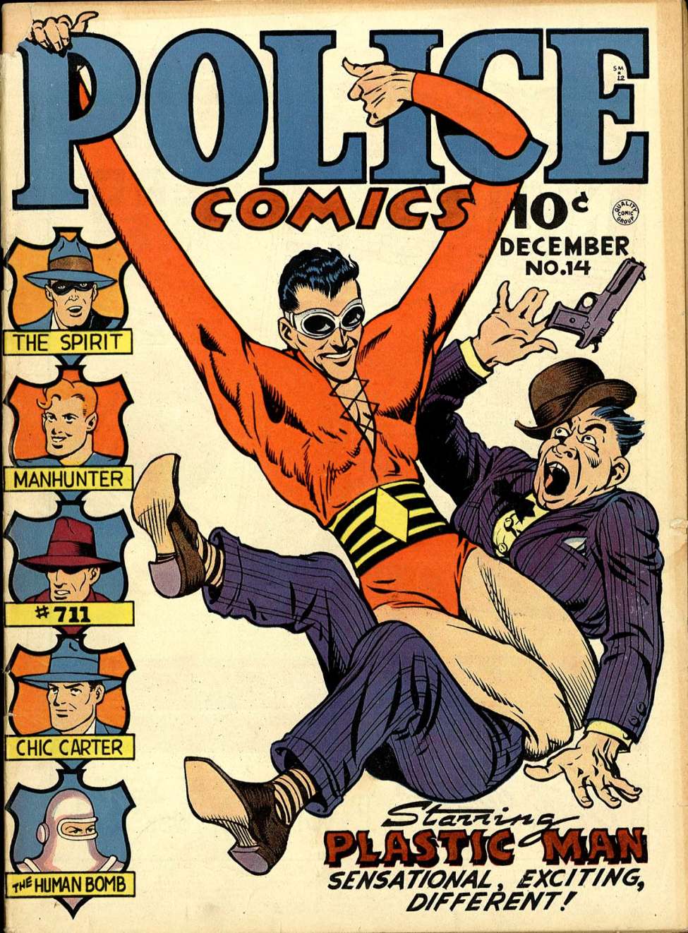 Book Cover For Police Comics 14