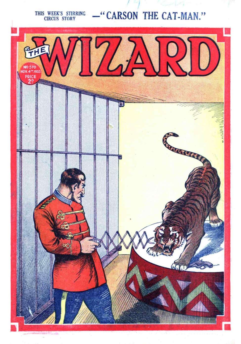 Comic Book Cover For The Wizard 570