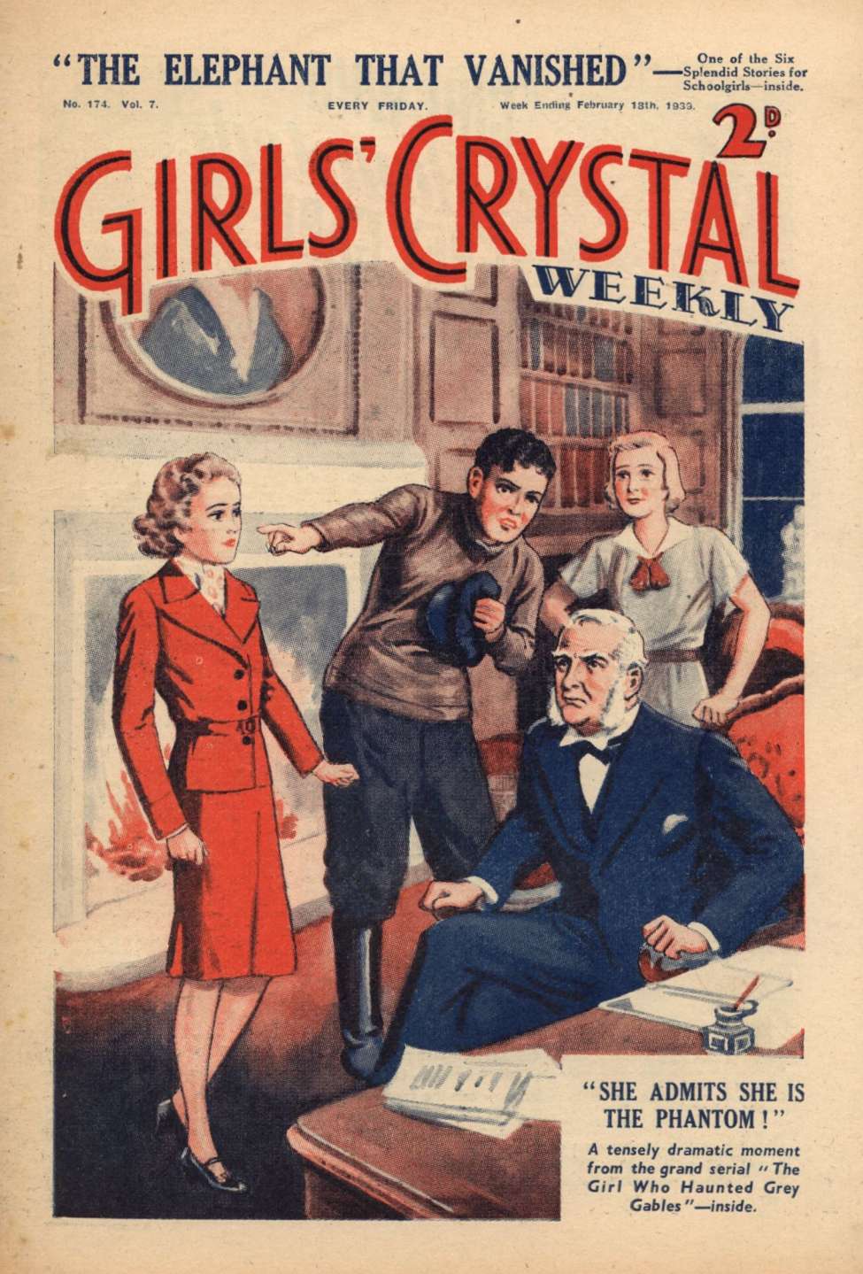 Book Cover For Girls' Crystal 174 - The Elephant that Vanished