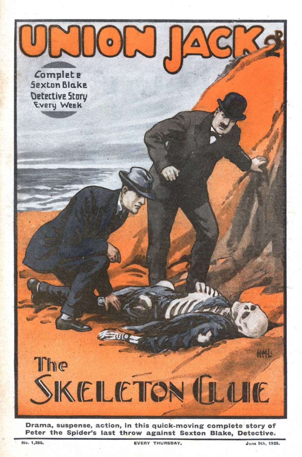 Comic Book Cover For Union Jack 1286 - The Skeleton Clue