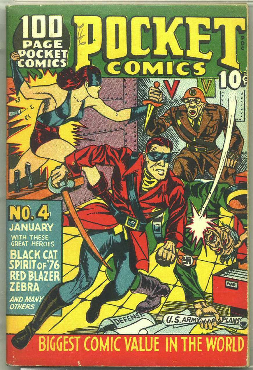 Comic Book Cover For Pocket Comics 4 (paper/2fiche) - Version 2
