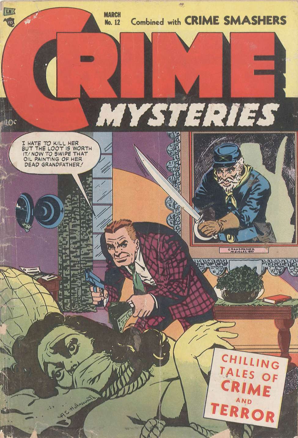 Comic Book Cover For Crime Mysteries 12