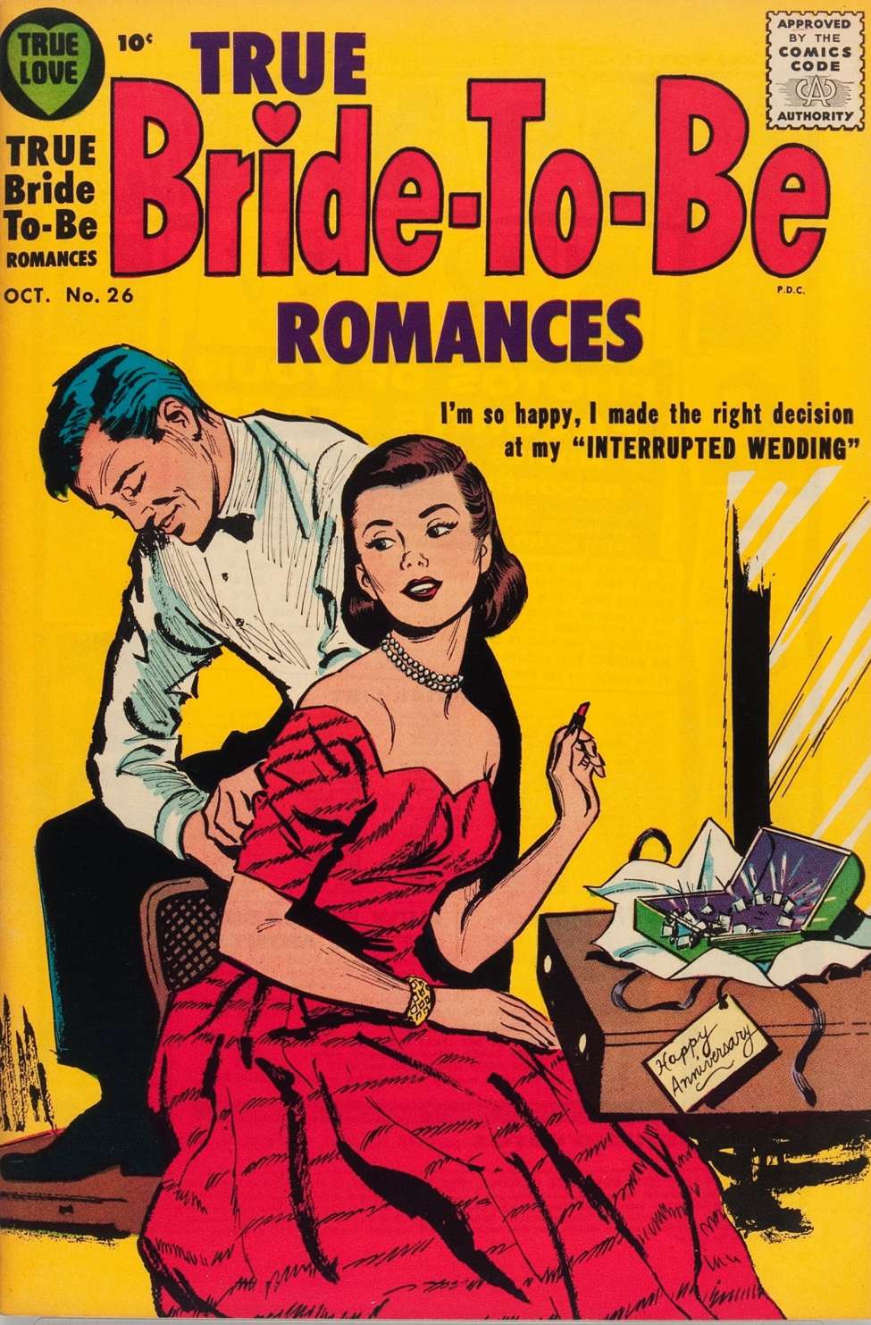 Comic Book Cover For True Bride-To-Be Romances 26